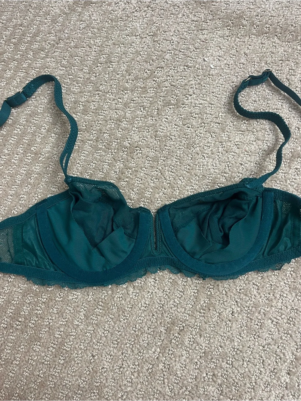 dark green Lace Balconette Bra - Women Intimates